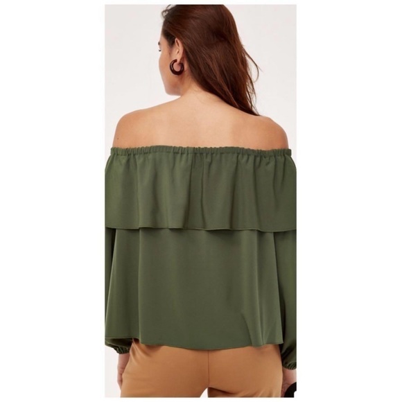 WILFRED | Morel Floral Off Shoulder Blouse Size XS Aritzia - Picture 9 of 10